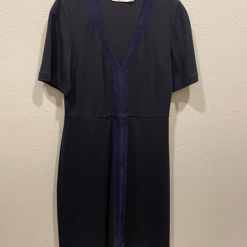 Tory Burch Black and Navy Mini Dress